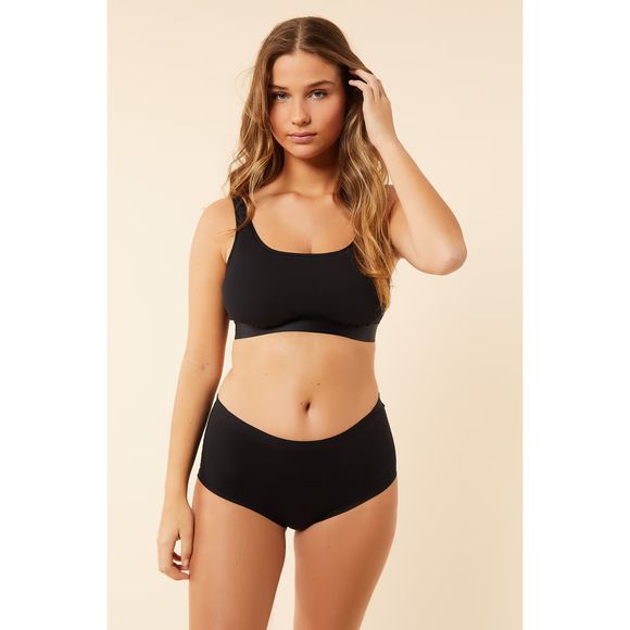 NWT Etam Paris French Designer LYC GIL Cotton Active Sports Bra Black Size: XS+ - Picture 2 of 6